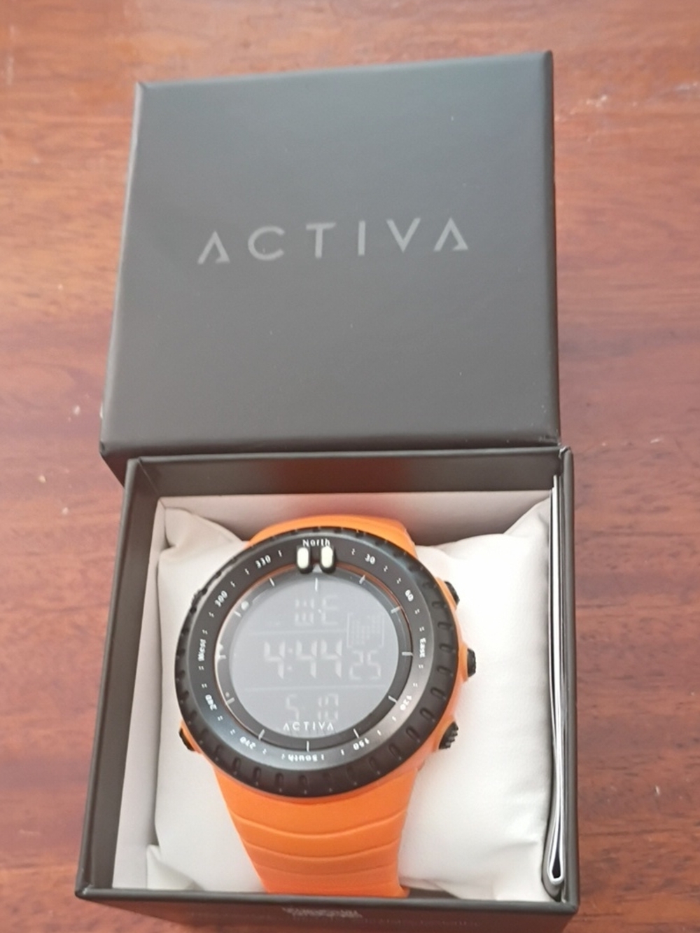 Ativa Men's Orange Digital Sport Watch with Black Bezel
